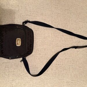 Michael Kors Black Crossbody Bag with Gold Accents